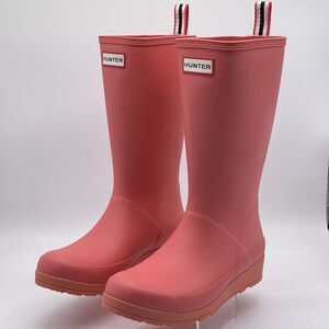 Hunter Original Play Tall Logo Red Rain Boot | WFT2007RMA | Women's 6 | NEW
